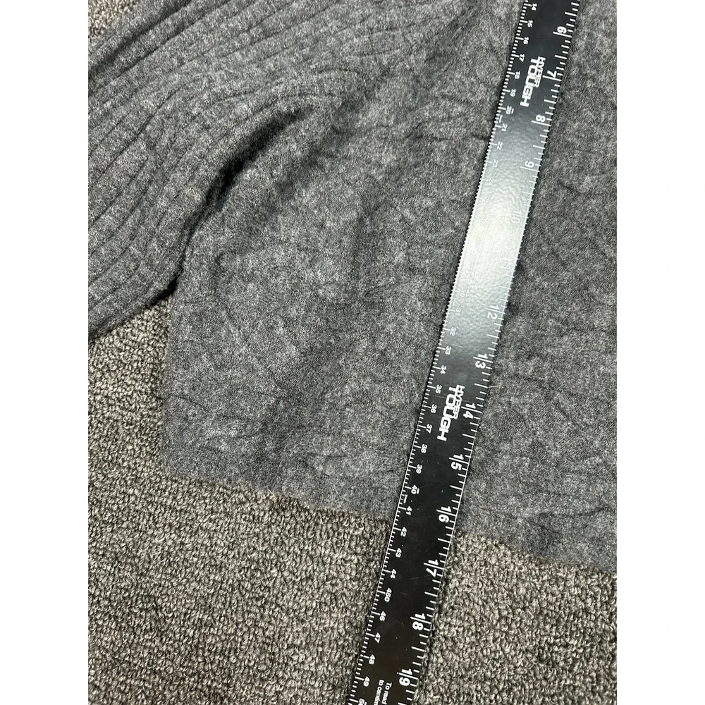 AllSaints‎ Cable Knit Cropped Wool Alpaca Sweater Gray Women's Medium Preppy